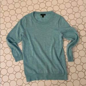 Jcrew Merino Wool Tippi Crewneck Sweater on Aqua